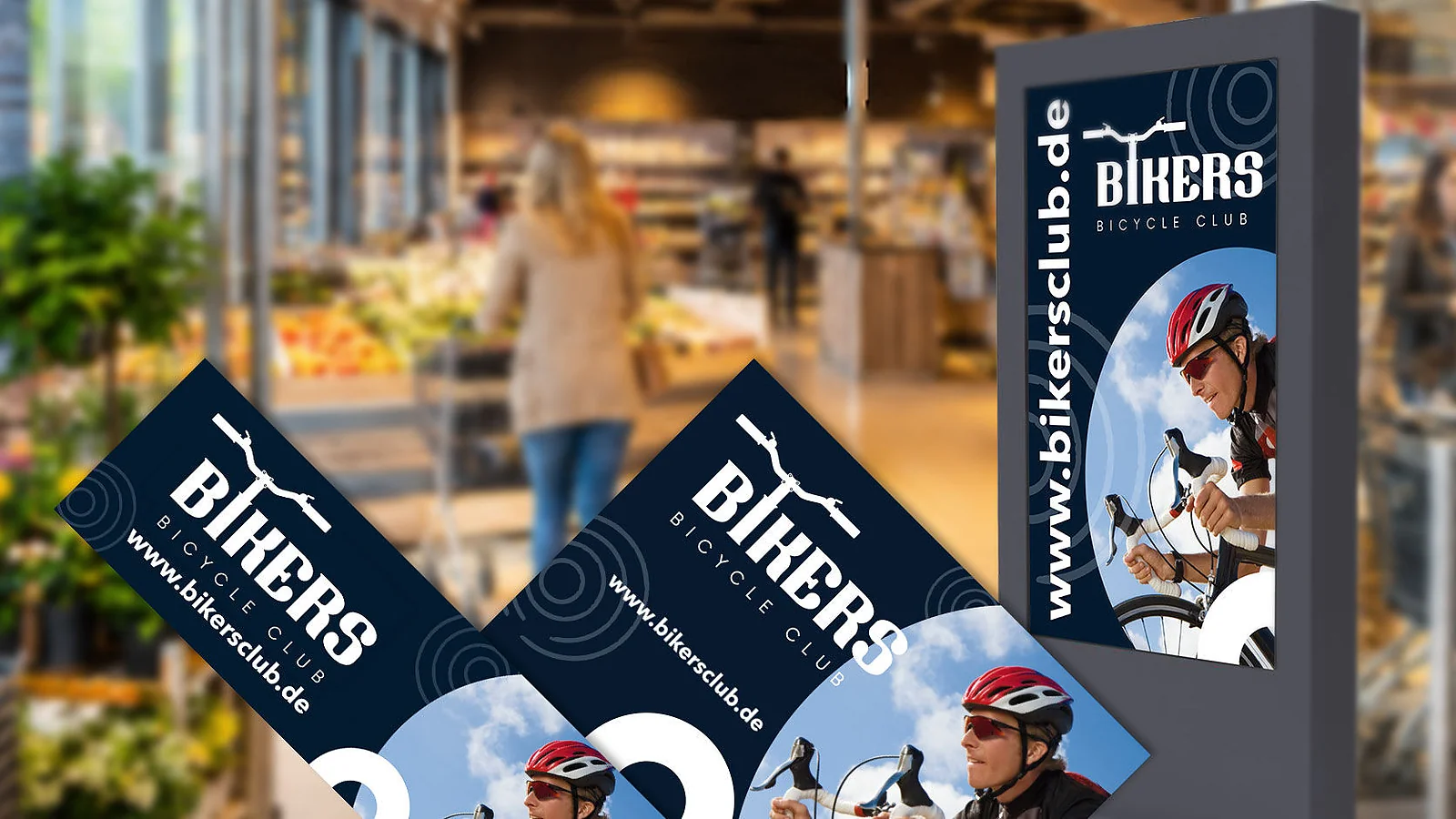 Werbefläche im Supermarkt